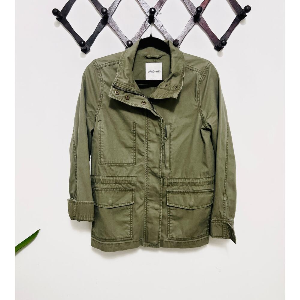 Madewell Oversized Cargo Utility Jacket, Green